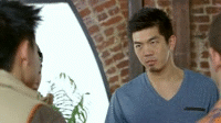 Trying to act cool when pointing to a hot girl