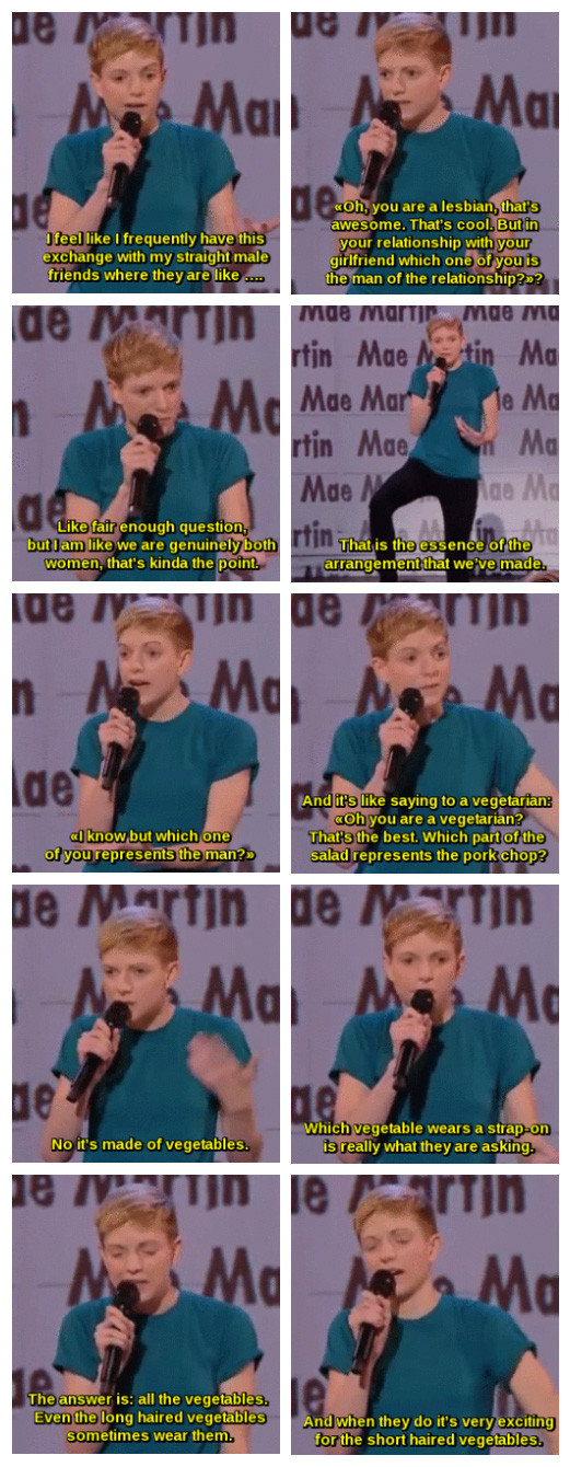 For a lesbian couple who gets to be the man of the relationship?