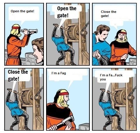 open the gate