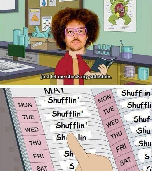 His Schedule
