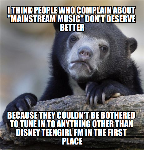 I haven't even heard a complete disney label song ever