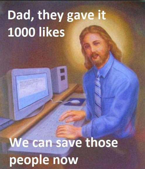 Sums up facebook after a disaster..