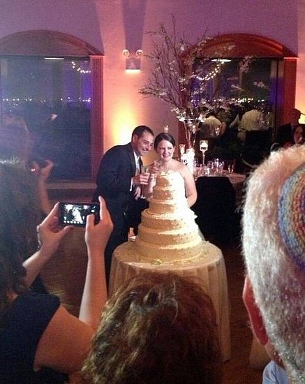 That's a strange wedding dress.