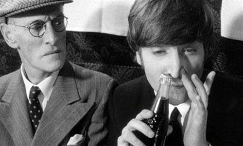 Just a picture of John Lennon snorting coke...