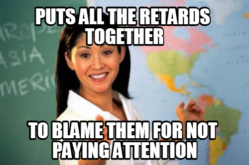 scumbag teacher...