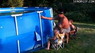 Correct way of emptying your pool.
