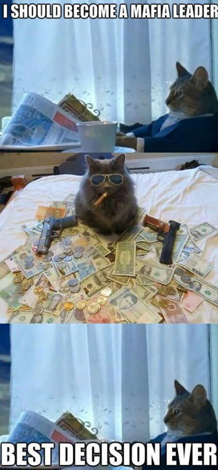 1 you get the money then you get the power