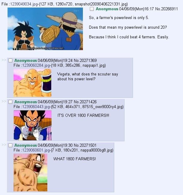 1 farmer is 5 Yamchas