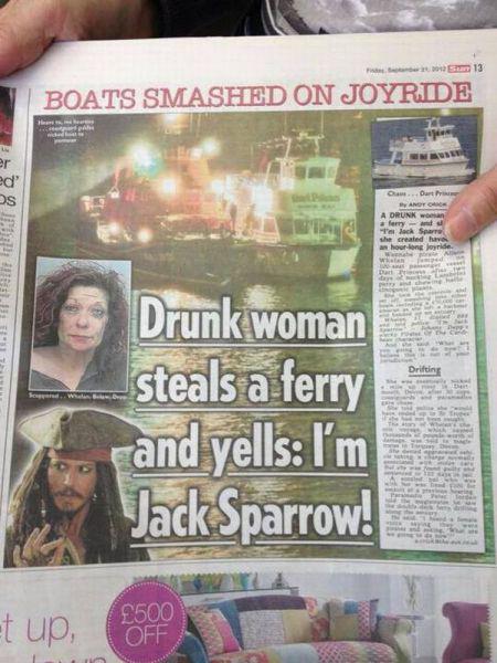 It's CAPTAIN Jack Sparrow