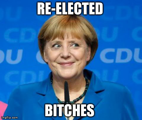 After today's elections in Germany, she'll be chancellor for another 4 years