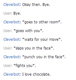 Clever move, Cleverbot.
