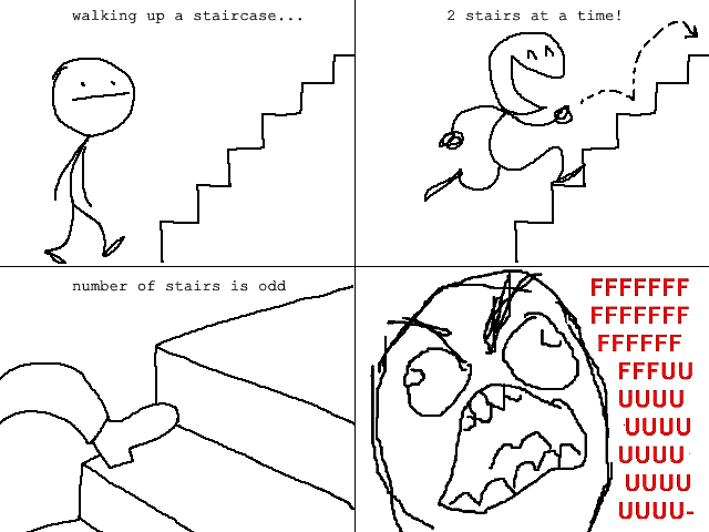 stairs rage