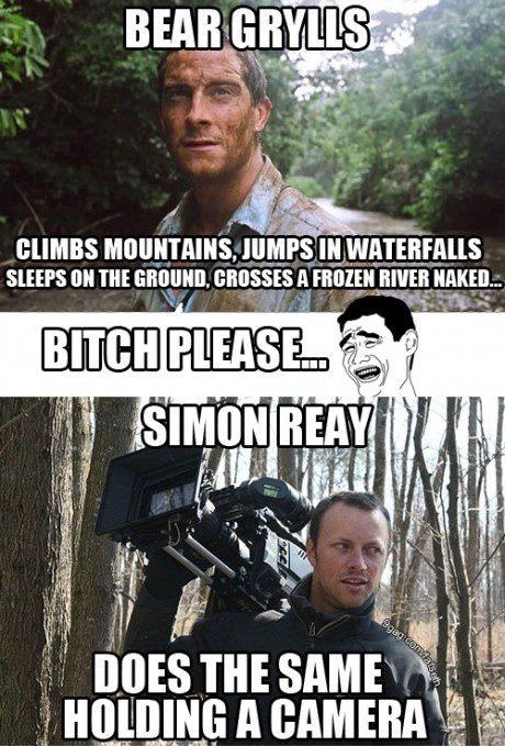 Bear Grylls vs his cameraman.