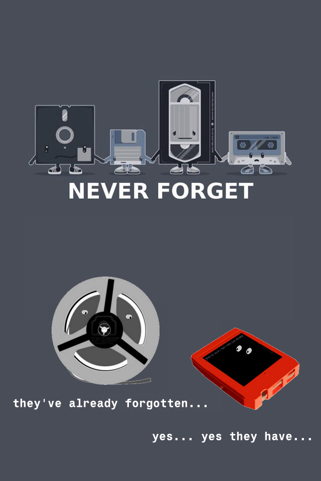 Never forget... what?