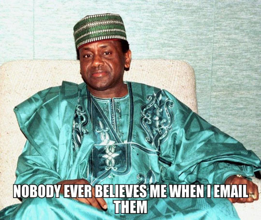 Nigerian prince problems