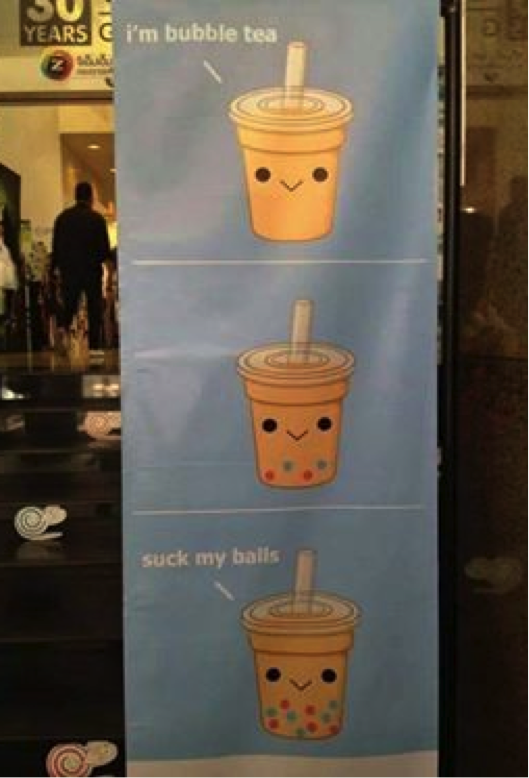 that bubble tea knows how to ask!