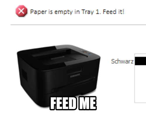 Hungry printer