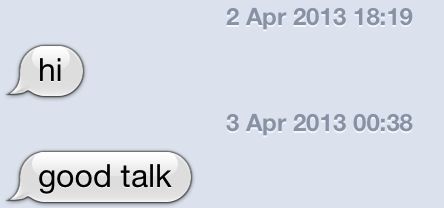When people you don't like try and talk to you