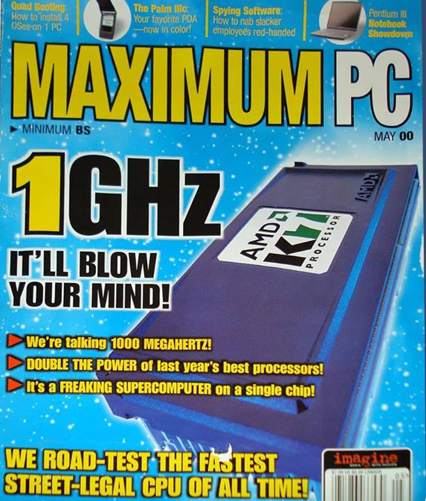 This is how Magazine reacts to a 1 GHz Supercomputer 13 years ago.