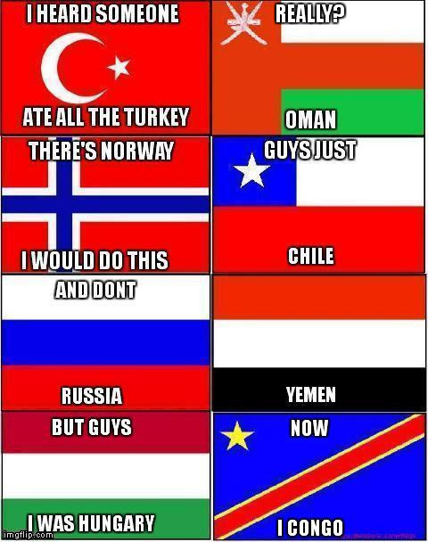 Flags these days