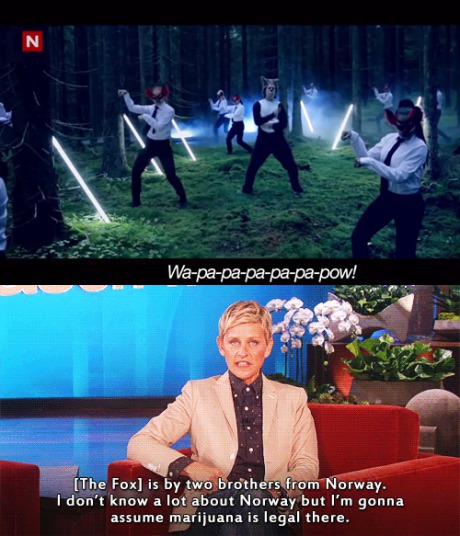 Ellen knows whats up