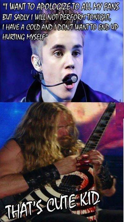 I'm sure Bieber performs while bleeding, too. At least every 28 days or so. (***)