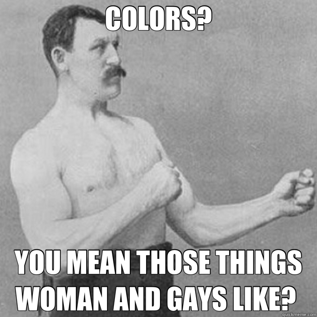 Introducing overly manly man