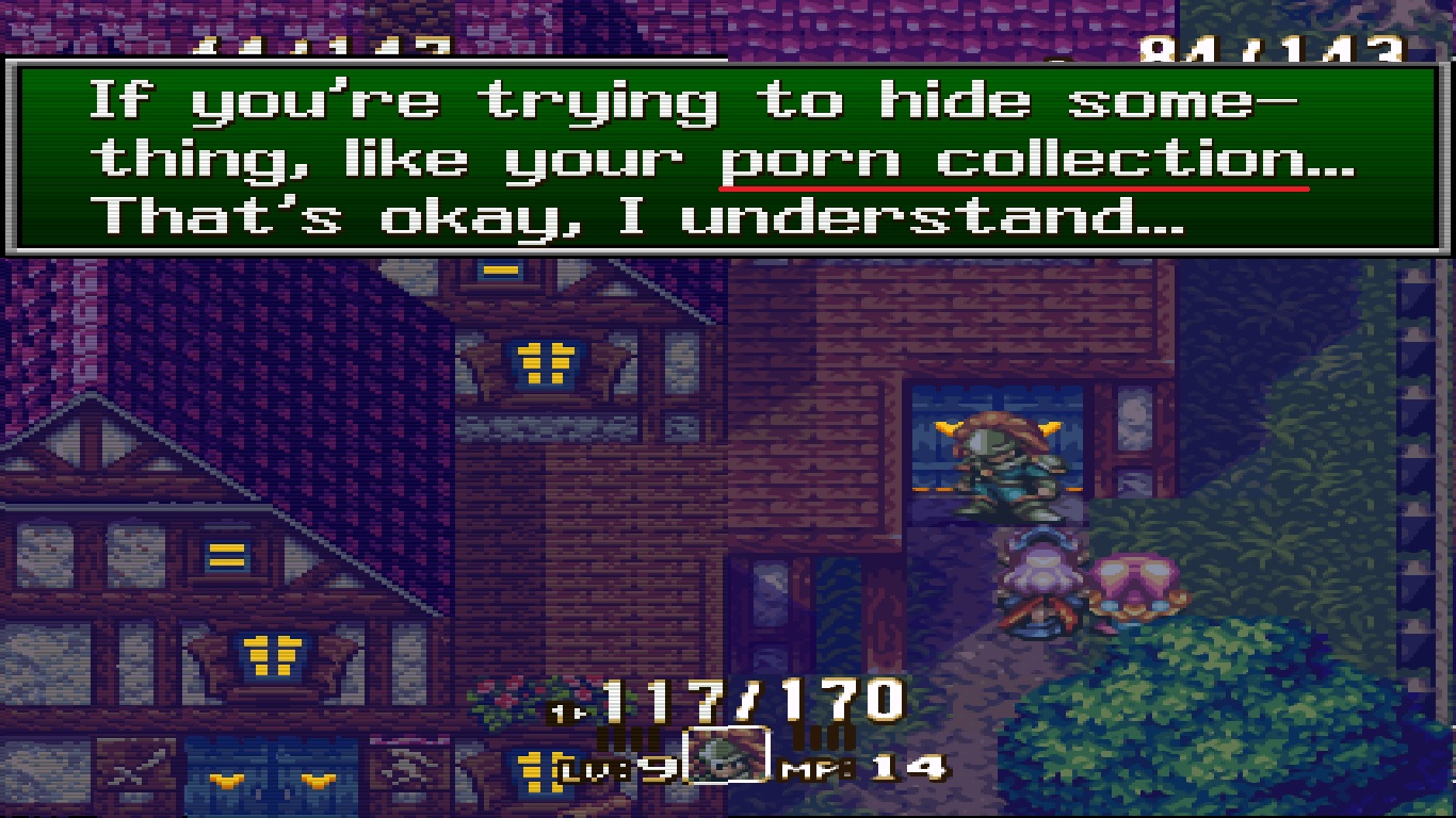 Seiken Densetsu 3 with Duran + Angela... I never knew they said this