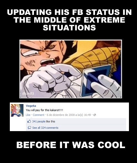 vegeta is such a hipster...
