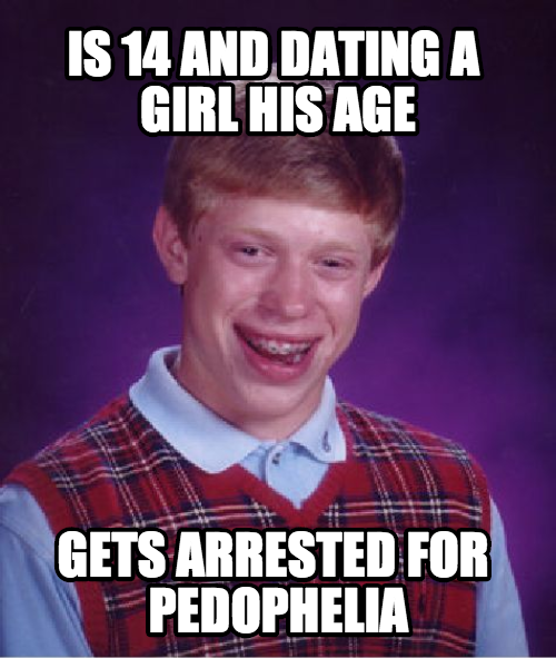 Younger Bad Luck Brian gets a girlfriend