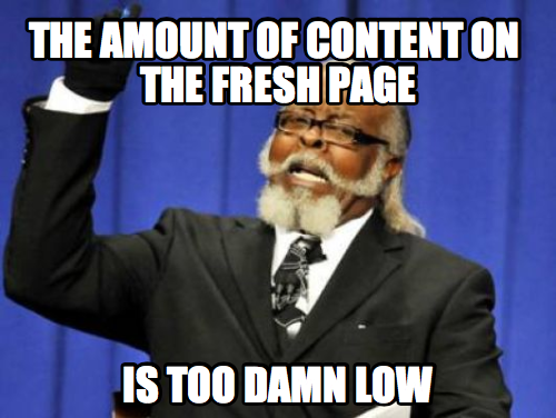 We need more stuff