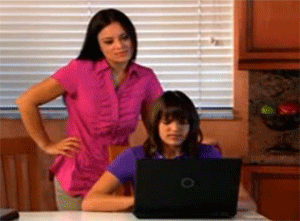 Your little sister on your PC