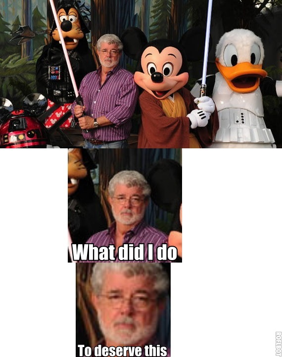 It's George Lucas, in case you can't tell