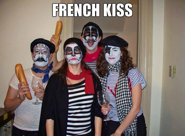 French Kiss, the best Halloween costume idea ever.