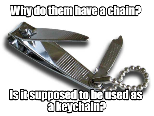 I've always wondered this about nail clippers...