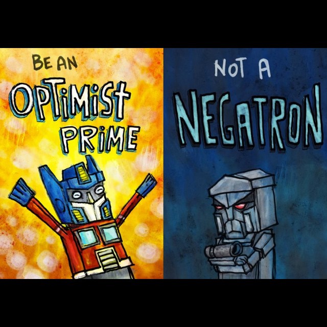 Optimist Prime vs Negatron