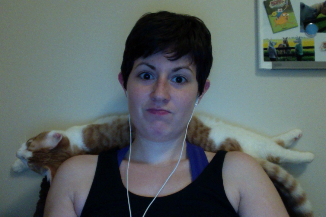 This is how my cat sits with me because I won't let her on my laptop.