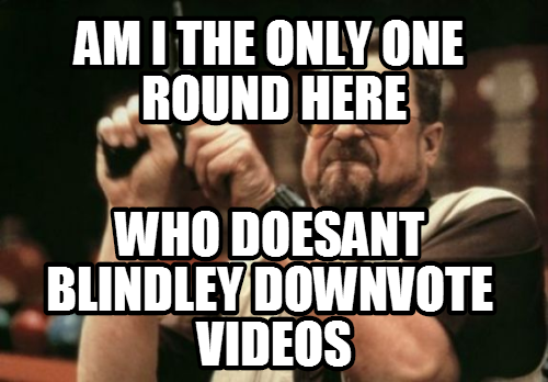 Downvoting videos