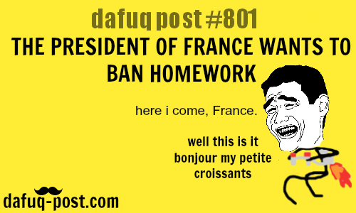 All student, Pack your bags! we going to France!