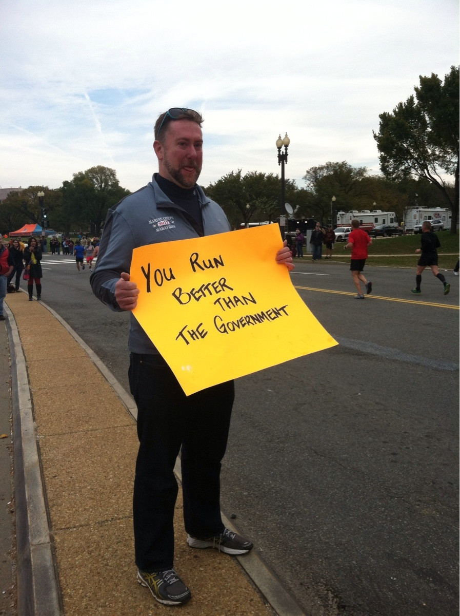 At the Marine Corp Marathon