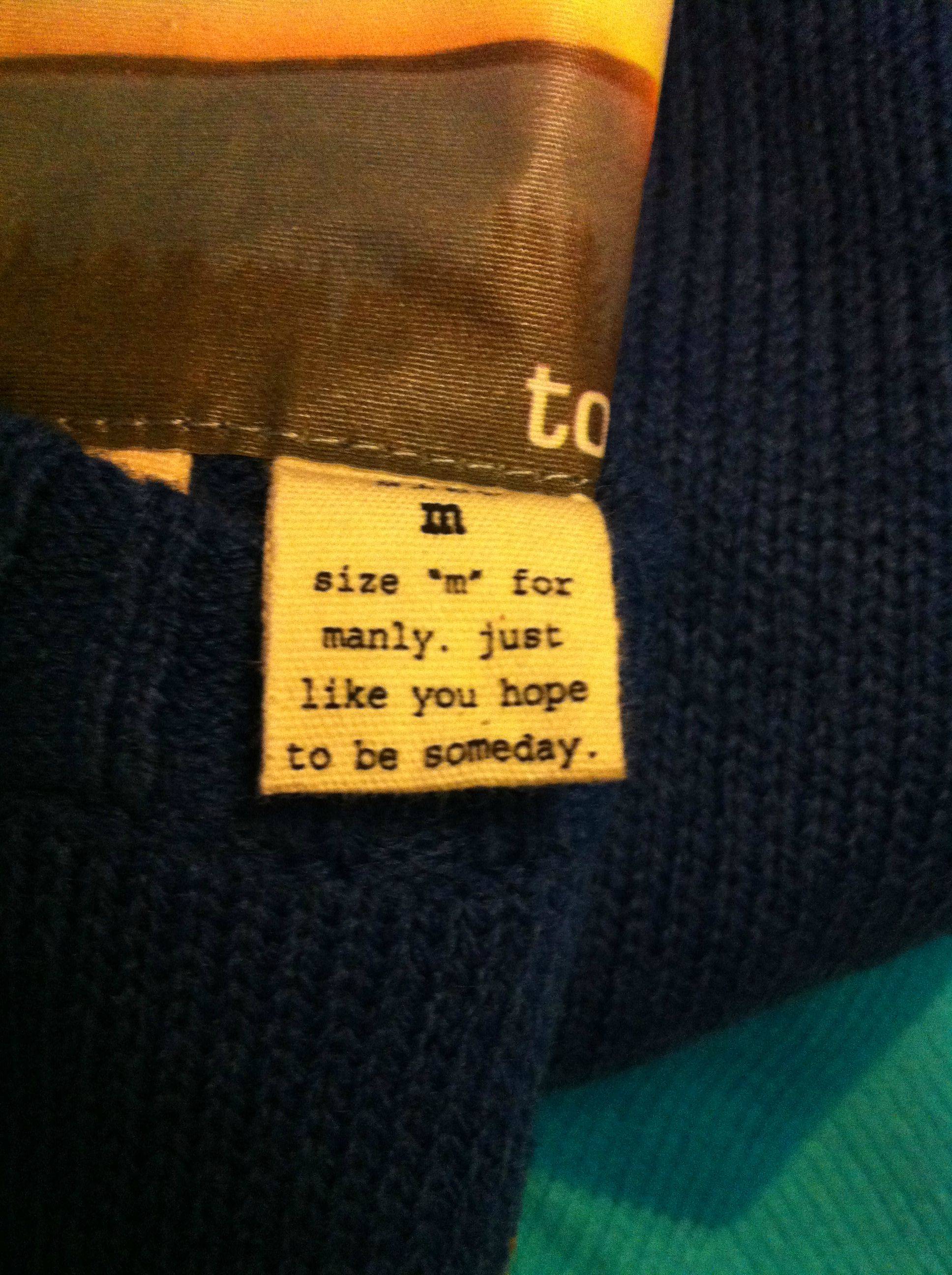 I think I was just insulted by a sweater.
