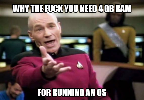 When I found out that the next gen consoles use 4 GB ram out of 8