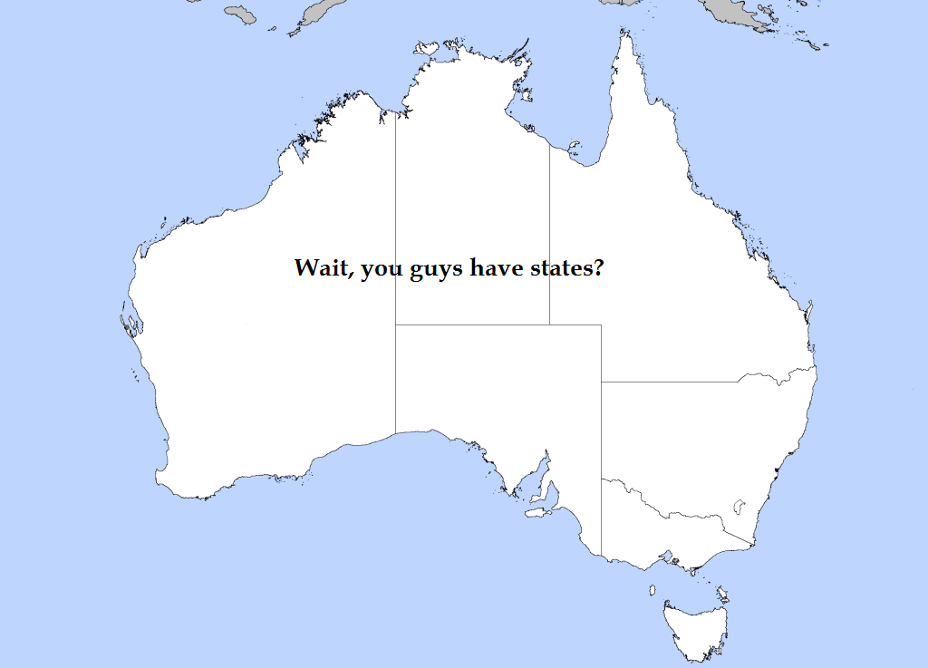 Australia (as labeled by an American)