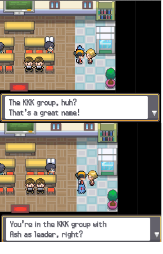 Experimenting with the groups feature in HeartGold after not playing for a few months