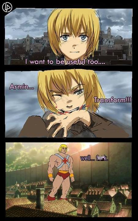 Looks like he's Armin' himself with power