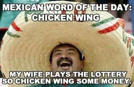 I hope chicken wing