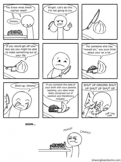 Onions are real a**holes.