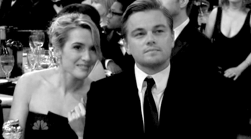 Kate to Leo when she won the Oscar.