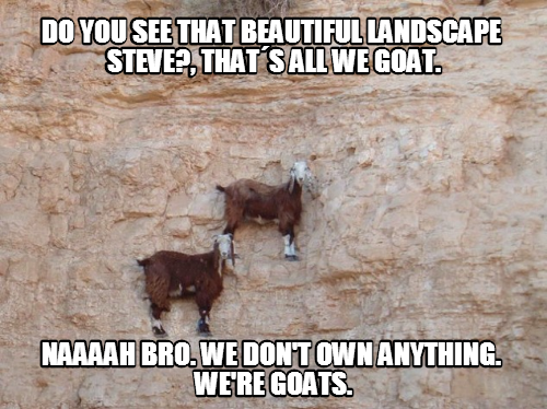 The naaah should be read like a goat.