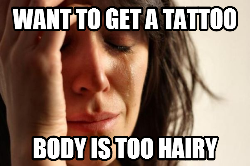 First World Hairy Guy Problems